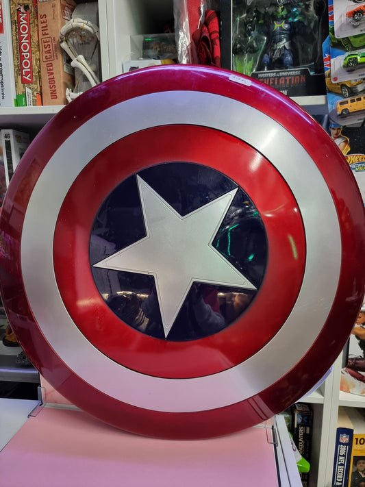 Marvel Avengers Movie Replica Prop Metal Captain America Shield Adjustable Strap Captain Comics and Collectables Pty Ltd
