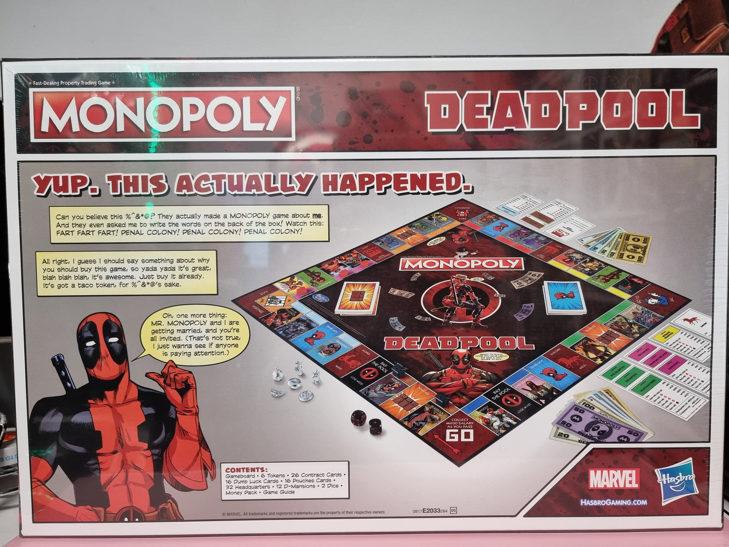 Hasbro Monopoly Game: Marvel Deadpool Edition Captain Comics and Collectables Pty Ltd