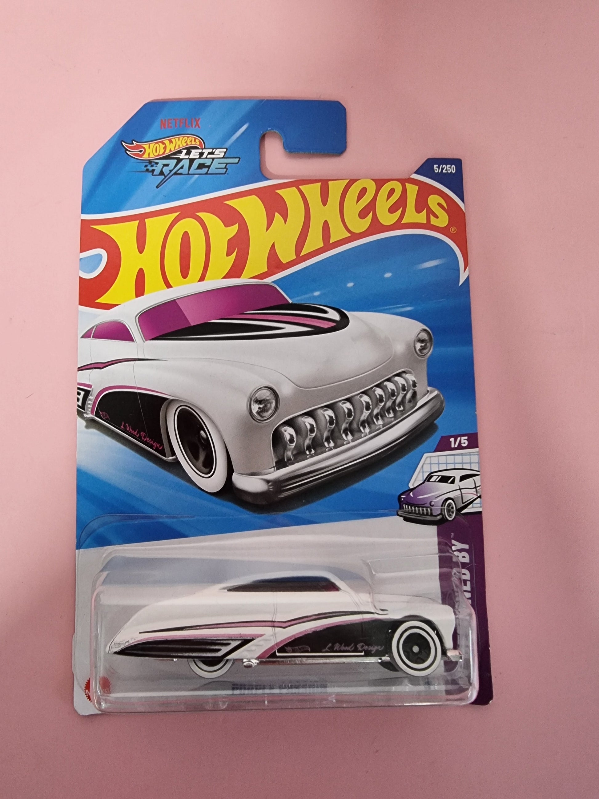 Hot Wheels Purple Passion White Custom 51 Mercury 2025 No 5 Long Card Captain Comics and Collectables Pty Ltd
