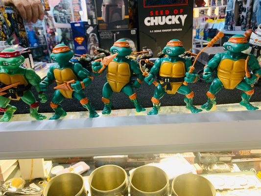 Teenage mutant ninja turtles set of 5 used toys