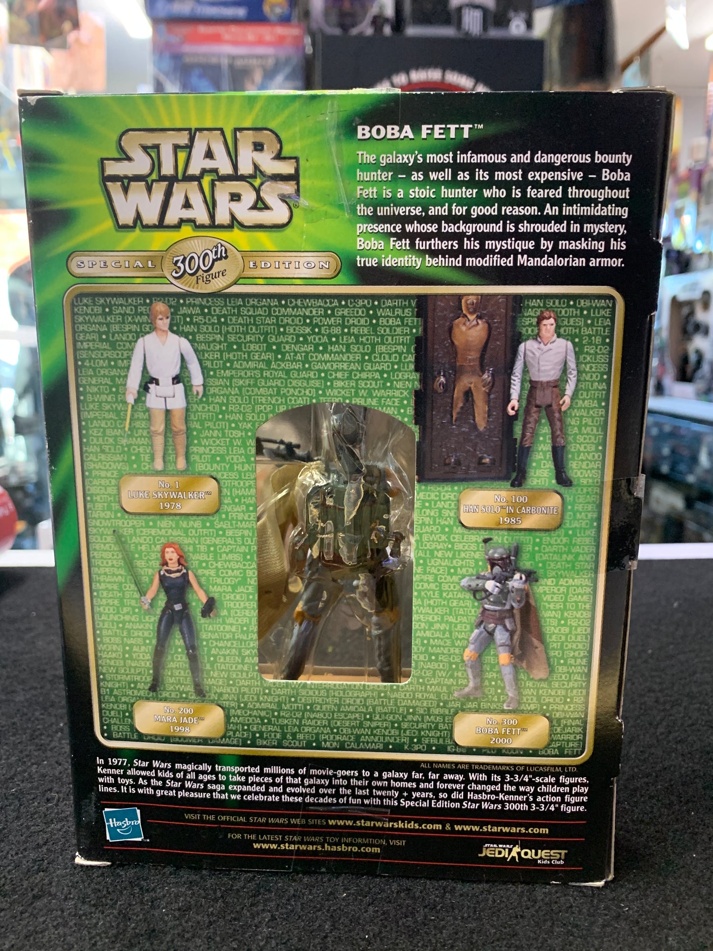 Star Wars boba fett 2000 Hasbro 300th edition