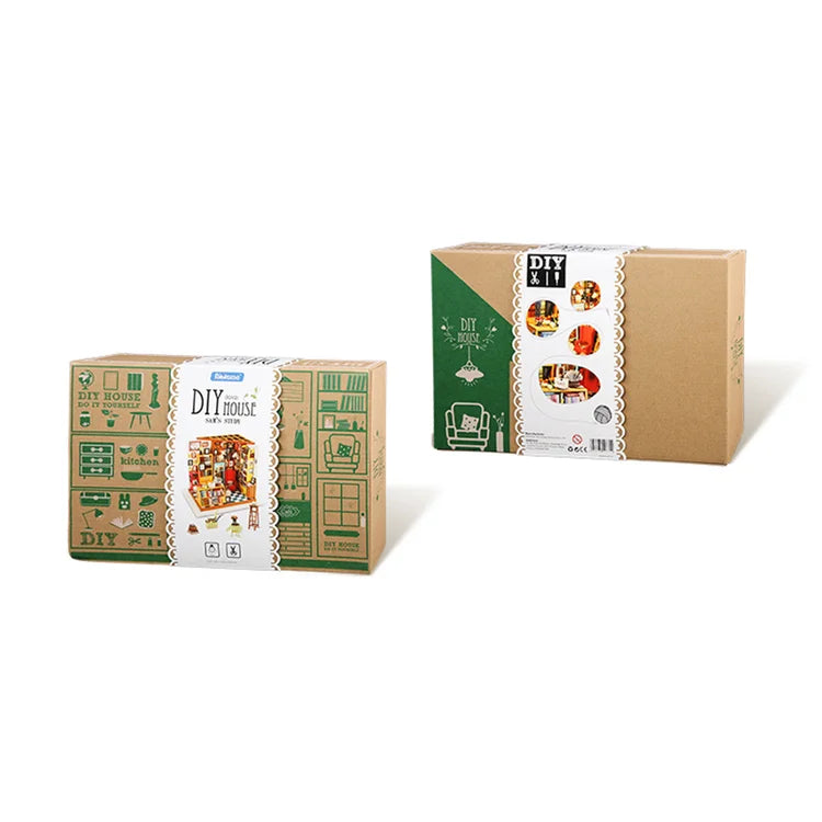 Rolife Sam's Study Library DIY Miniature House Kit DG102 - N06595