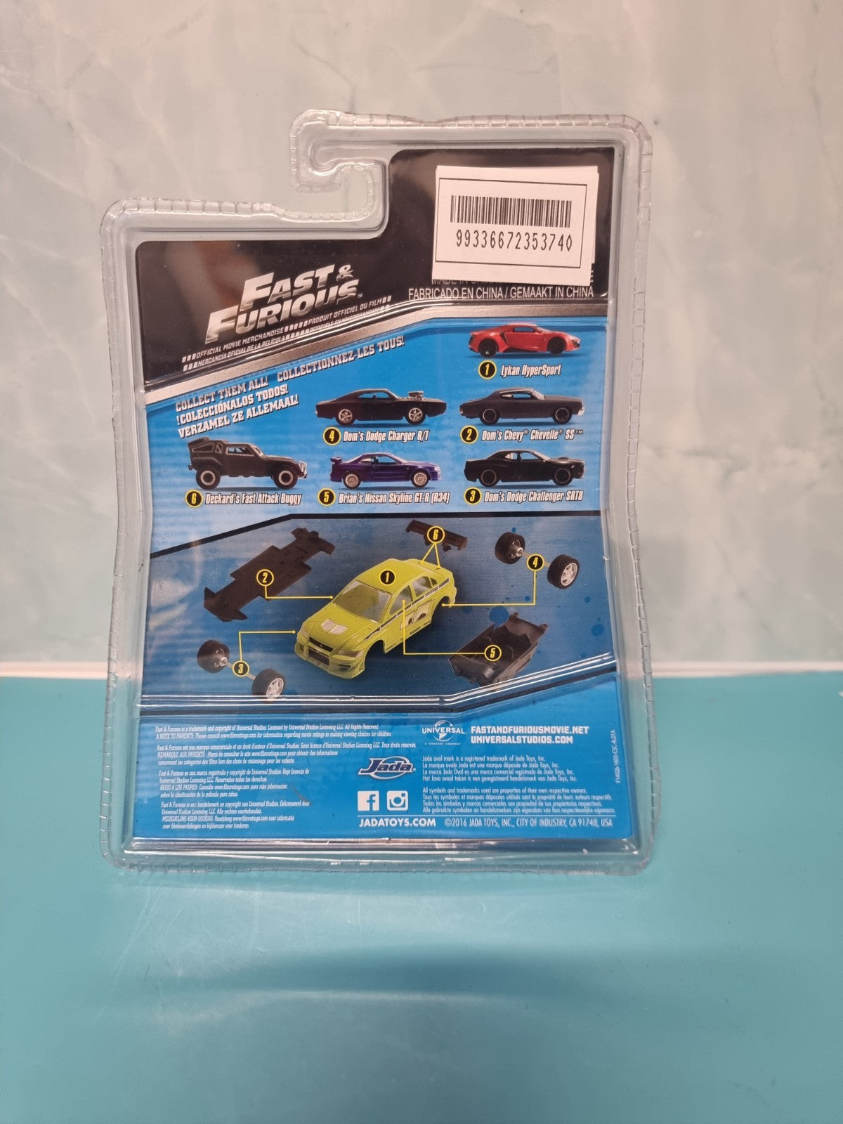 Jada Fast And Furious Build N Collect MOC Doms Challenger SRT8