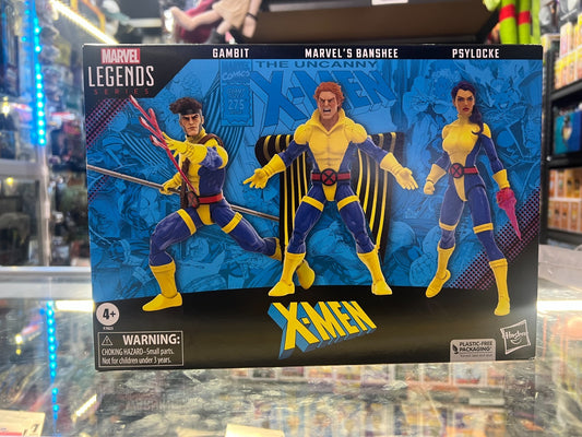 Marvel Legends X-Men 60th Anniversary Figure 3 Pack Banshee Gambit Psylocke Set