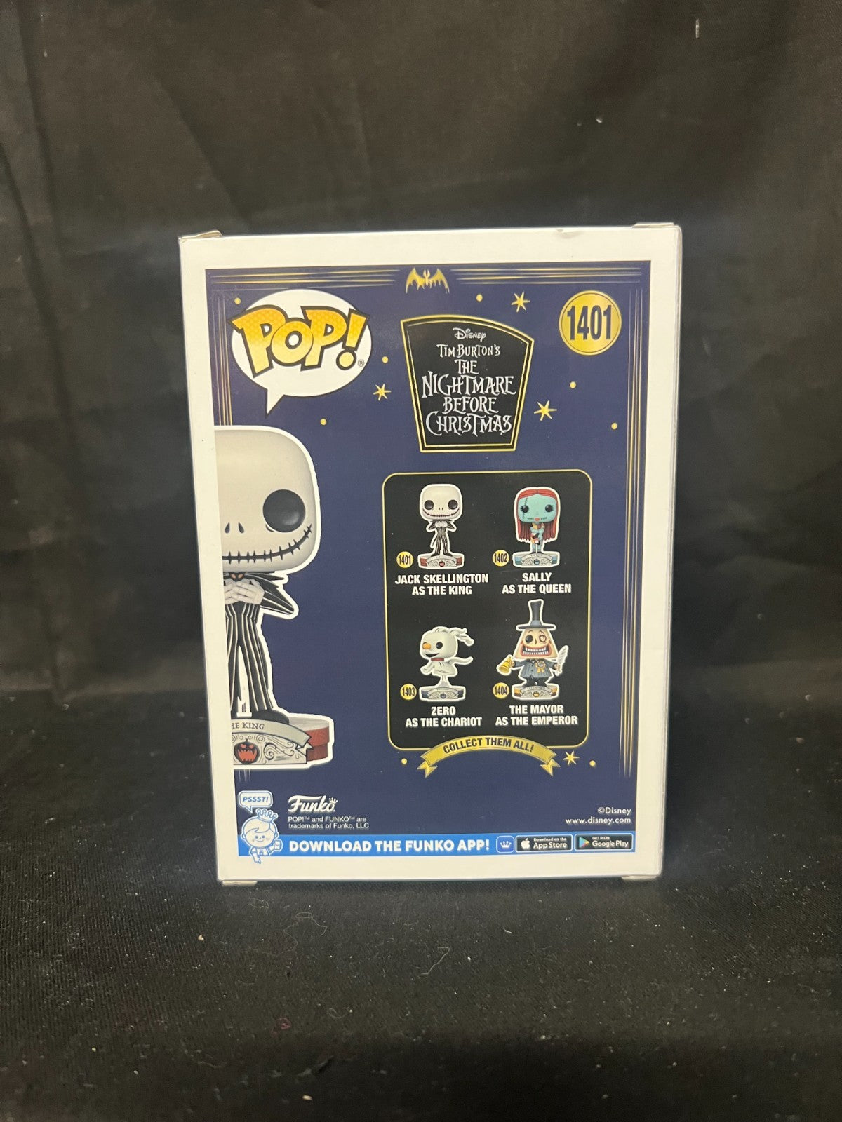 Funko Pop Vinyl 1401 Jack Skellington As King Nightmare Before Christmas Disney