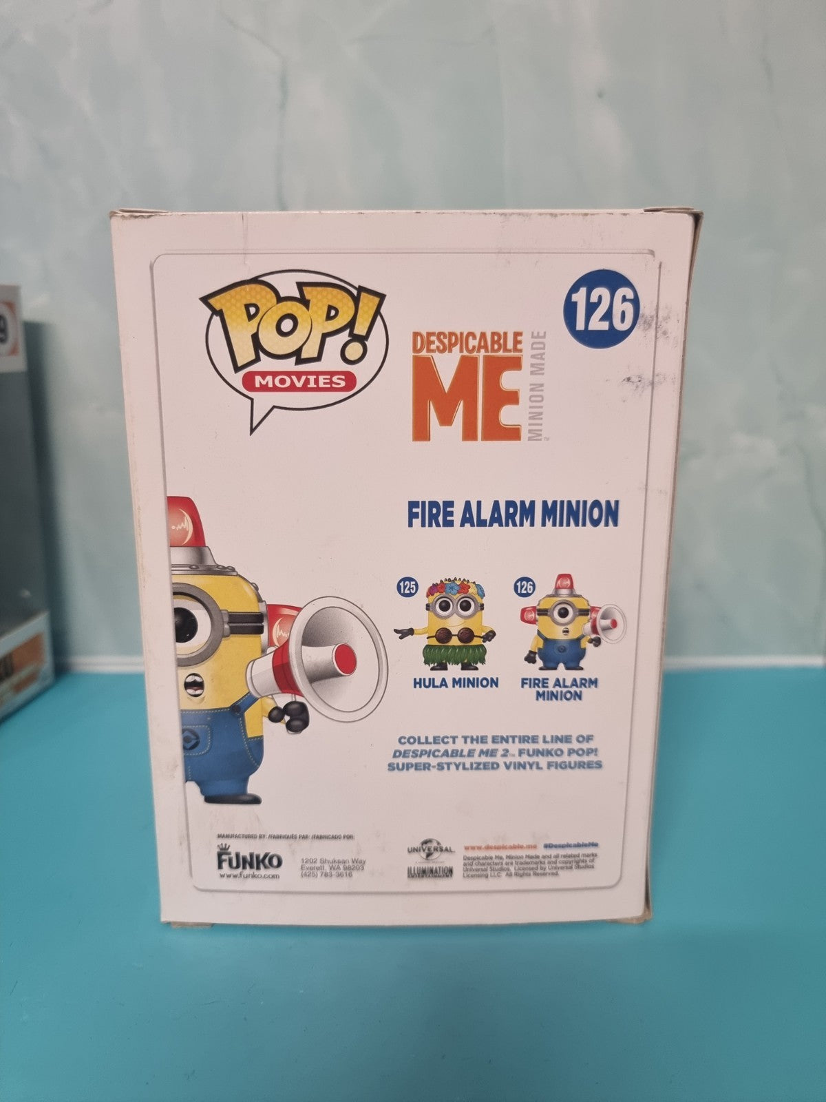 FUNKO POP MOVIES DESPICABLE ME #126 FIRE ALARM MINION VAULTED VINYL FIGURE