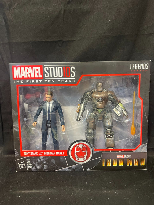 2017 Marvel Legends First 10 Years Iron Man Tony Stark Iron Mark I 2 Pack New