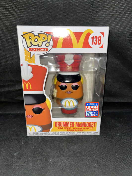 Funko Pop Drummer McNugget McDonalds Ad Icons Exclusive Vaulted # 138