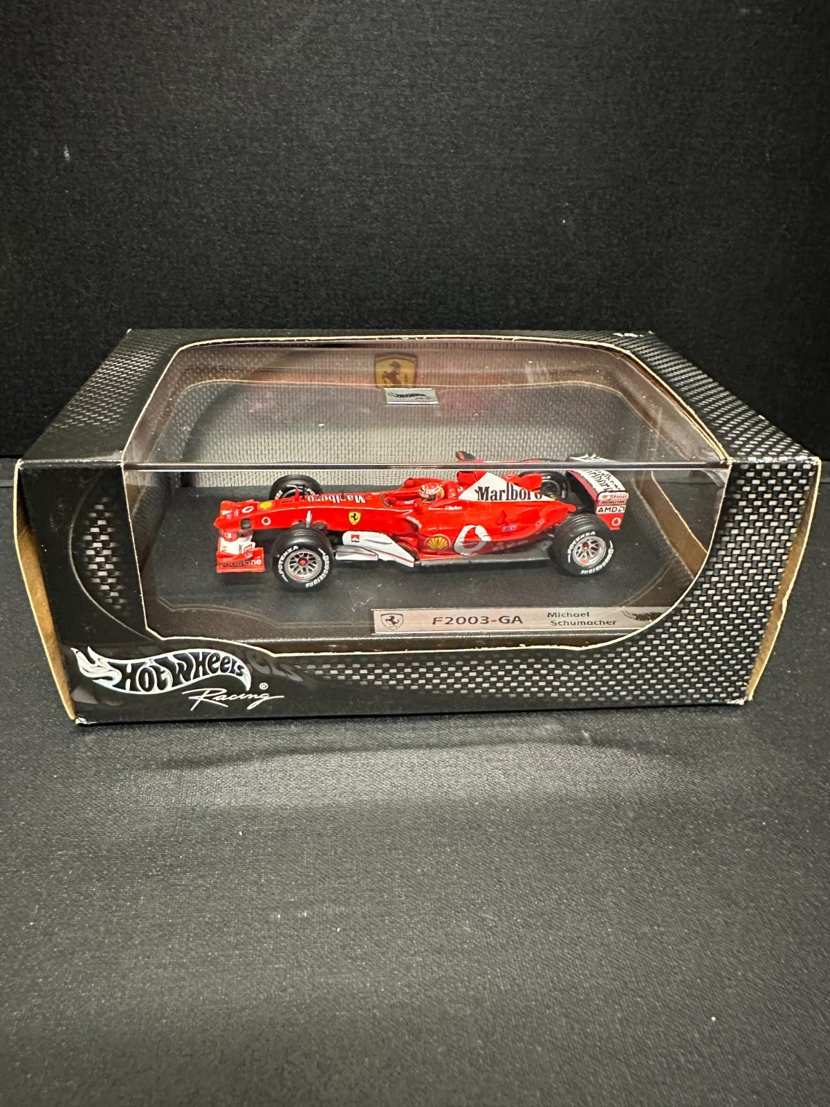 Hot Wheels Racing Michael Schumacher Ferrari F2003-GA  1:43 Scale B1018