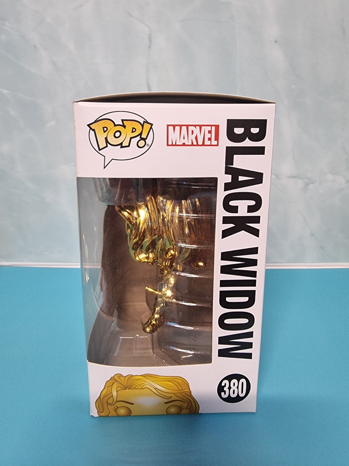Funko POP! Marvel #380 Black Widow (Marvel 10th Anniversary)  (Metallic Gold)