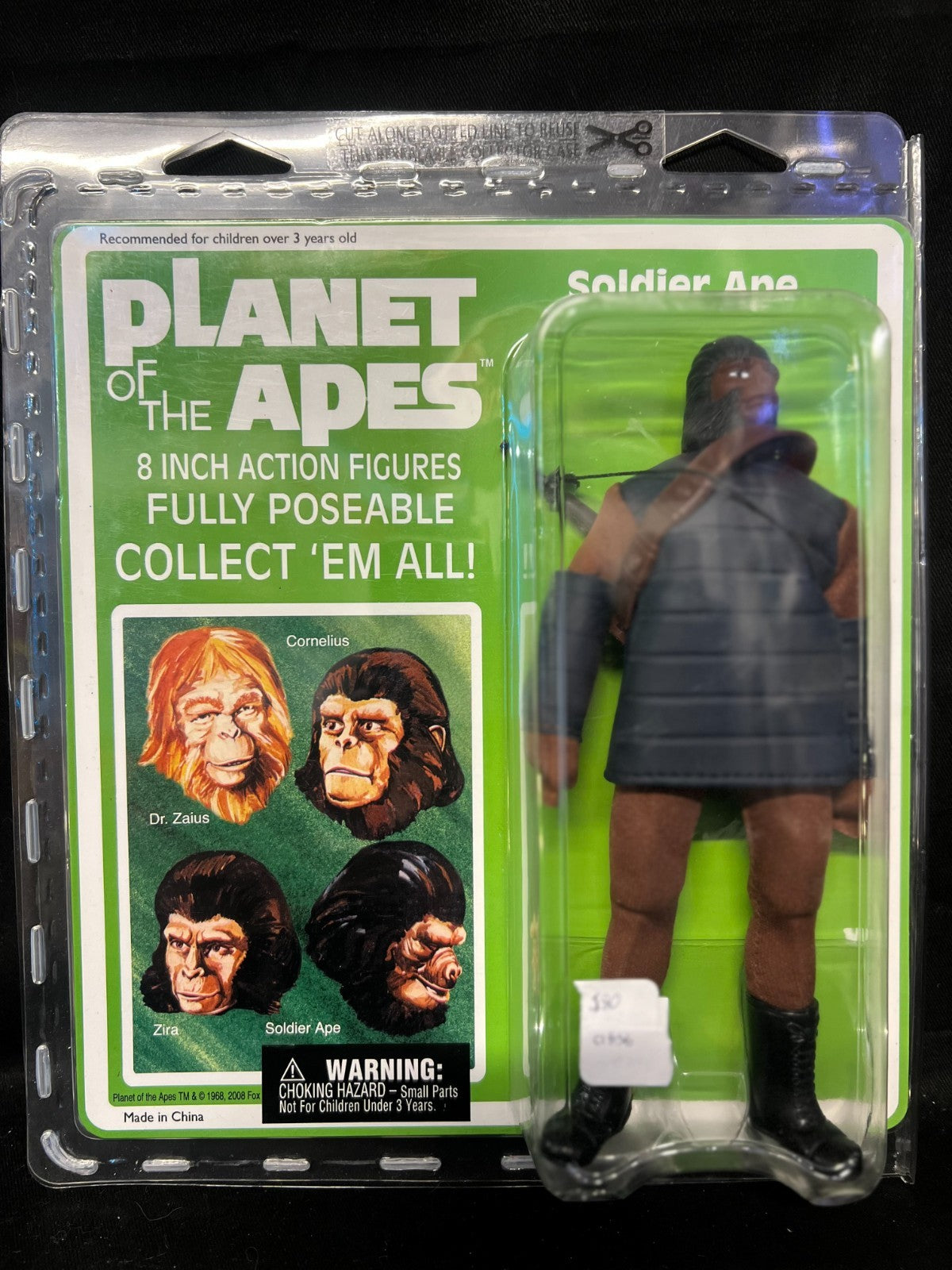 Planet of the Apes Retro Cloth 8" Action Figure soldier ape 2008