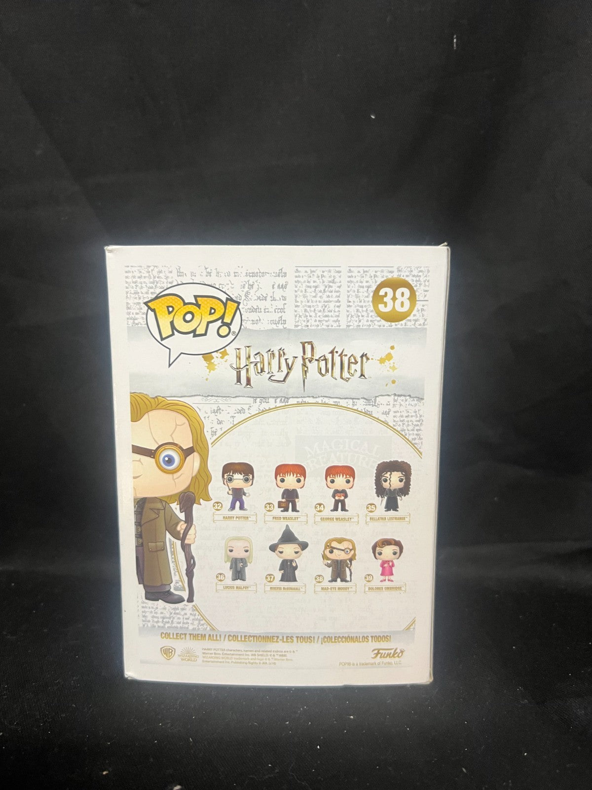 NEW HARRY POTTER - Mad-Eye Moody 38 POP MOVIE Vinyl Funko 10990
