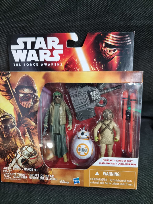 Star Wars The Force Awakens BB-8, UNKAR’S THUG Action Figure Set
