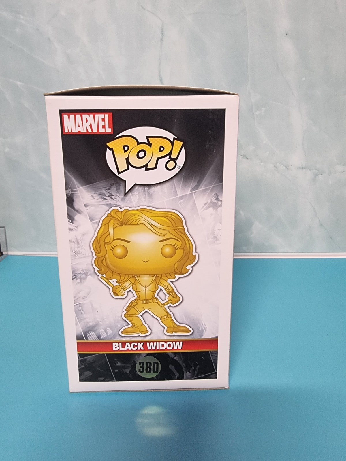 Funko POP! Marvel #380 Black Widow (Marvel 10th Anniversary)  (Metallic Gold)