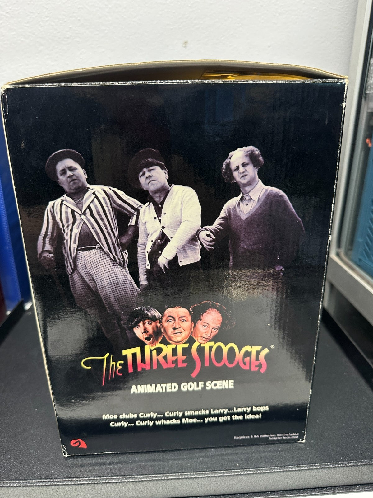 VINTAGE Gemmy The Three Stooges Animated Golf Scene Collectible Figures