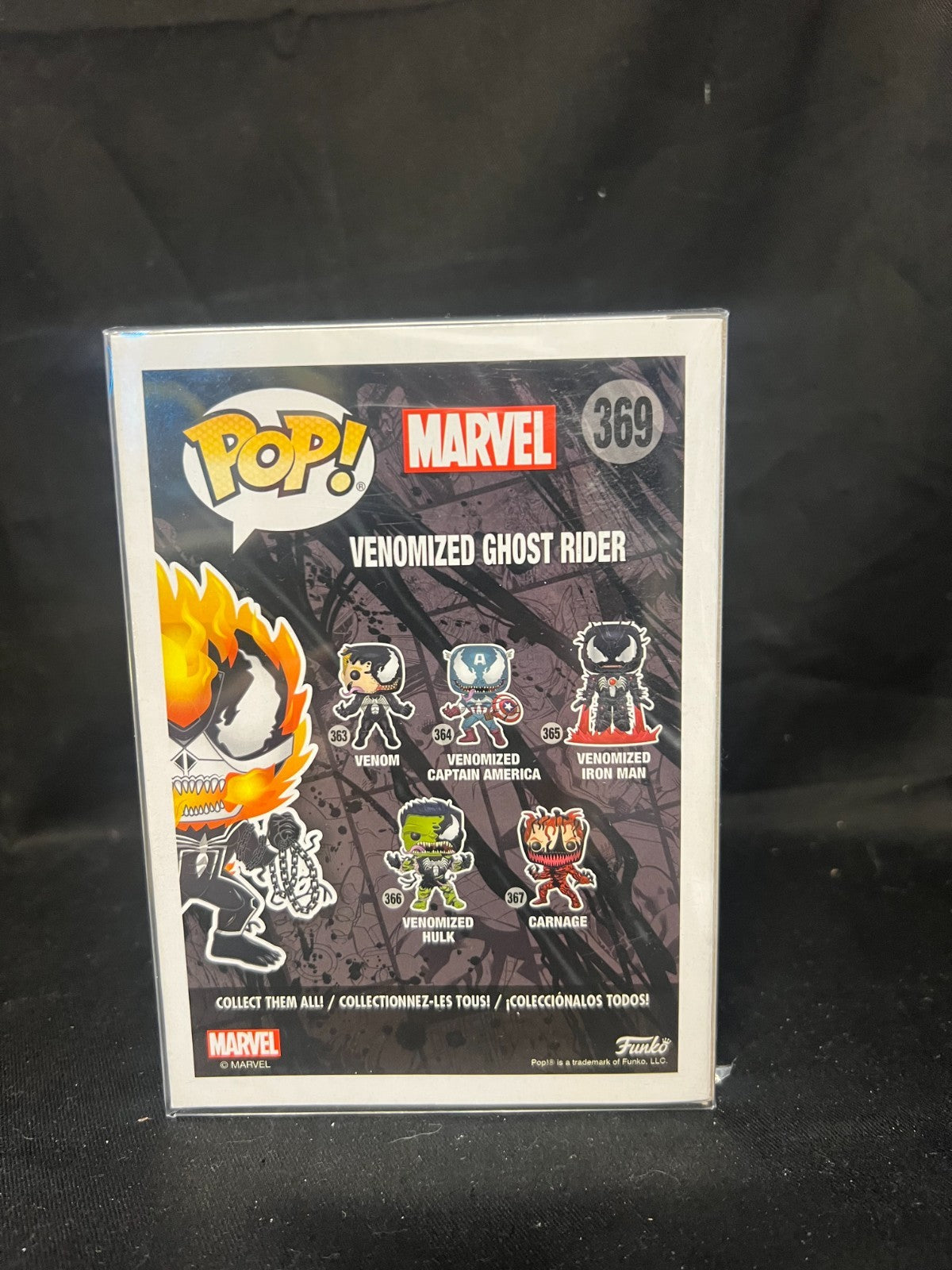 FUNKO POP MARVEL VENOM #369 VENOMIZED GHOST RIDER VAULTED +P/prot