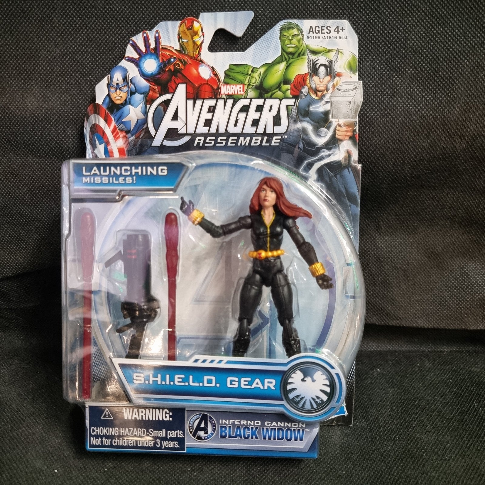 Hasbro Marvel Avnegers Assemble Action Figure Inferno Cannon Black Widow 2013