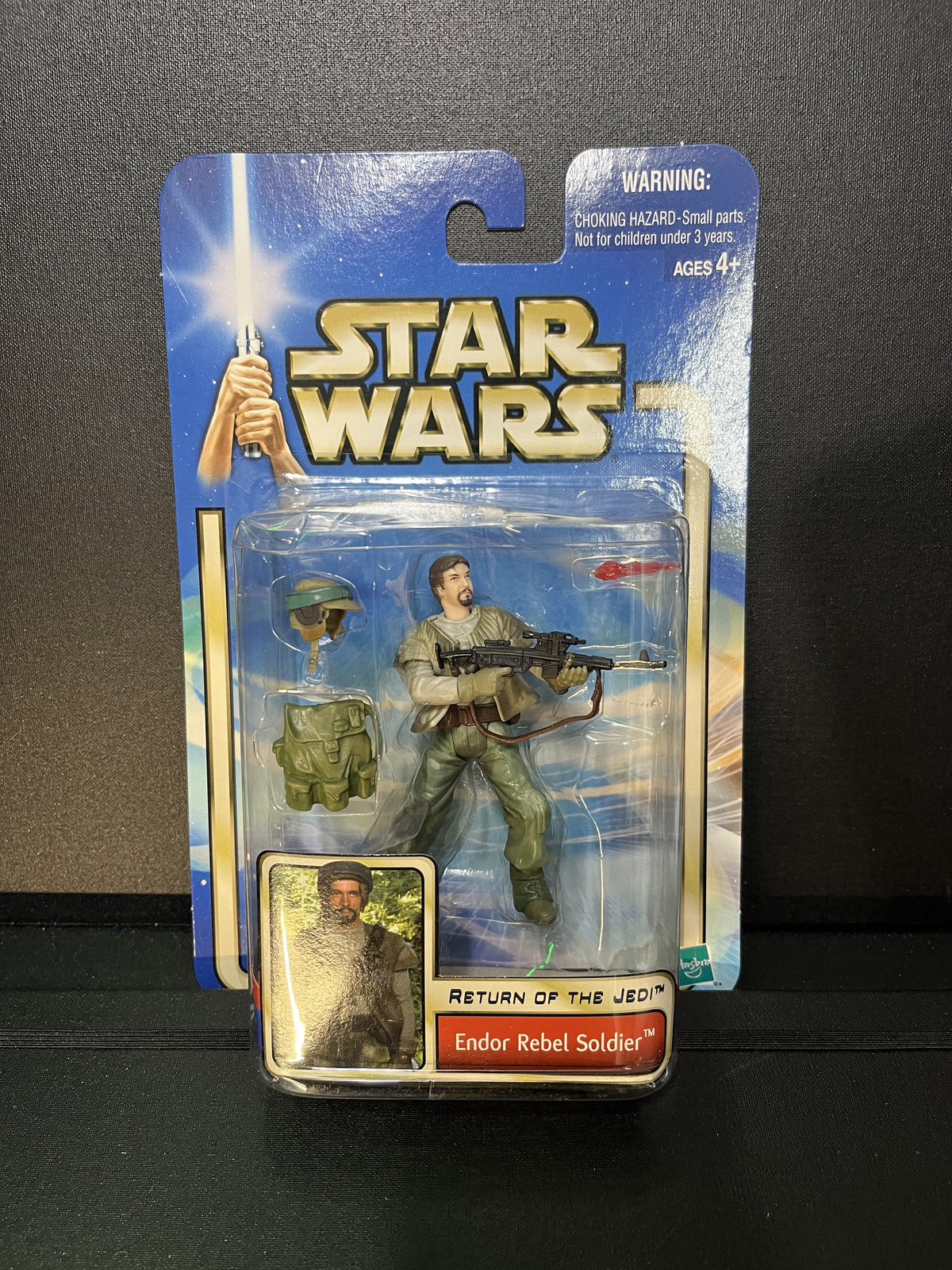 Endor Rebel Soldier Star Wars AOTC Carded 3.75 Action Figure