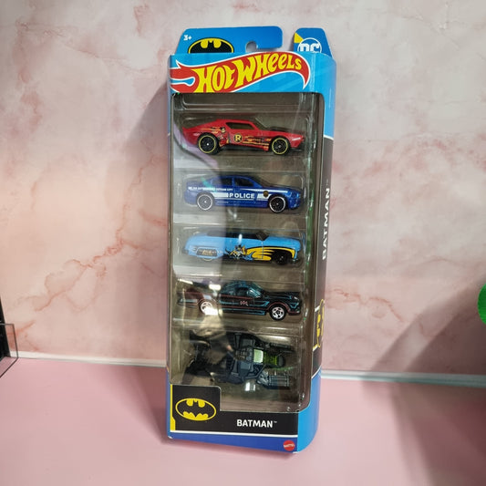 Hot Wheels - DC BATMAN - 5 Pack -  1:64 Diecast - MATTEL 