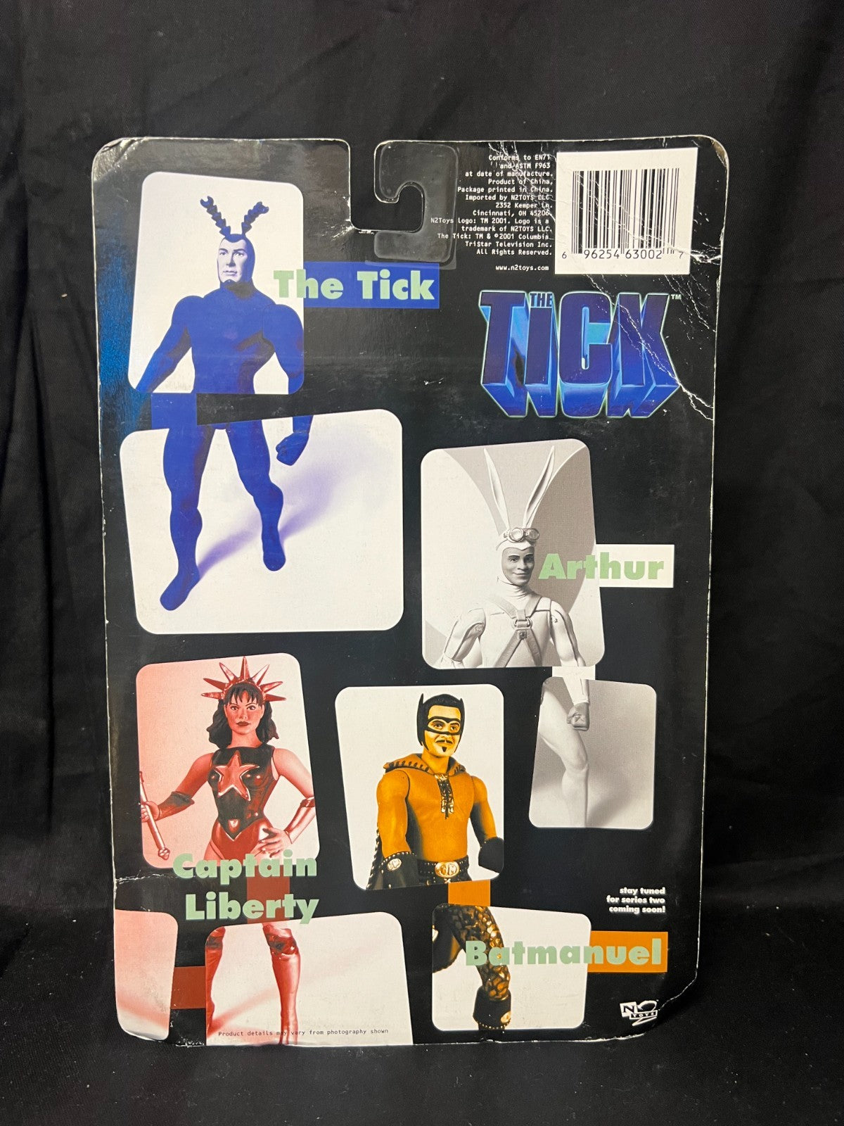 2001 N2 Toys The Tick: Arthur Action figure w/ Superhero License