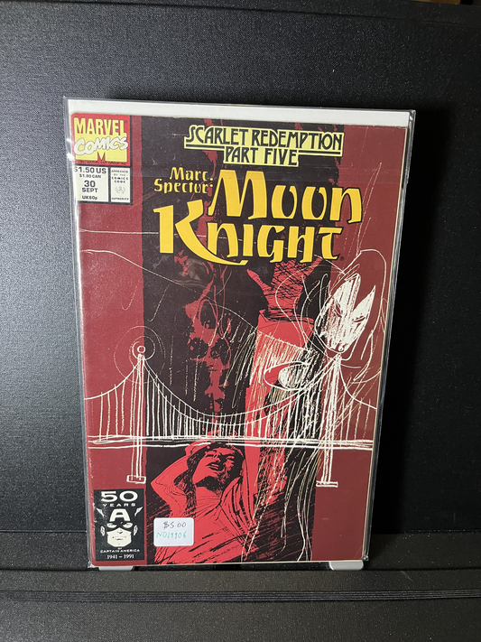 Moon Knight #30 • The Scarlet Redemption Part 5  Marvel Comics 1991