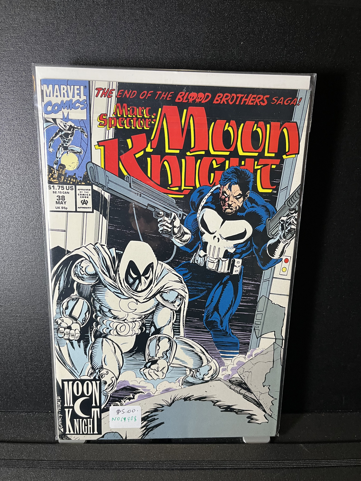 MARC SPECTOR: MOON KNIGHT #38 Blood Brothers Punisher Marvel Comics 1991