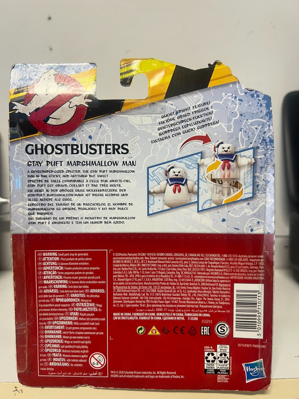 Ghostbusters Stay Puft Marshmallow Man Action Figure Ghost Fright Feature Hasbro