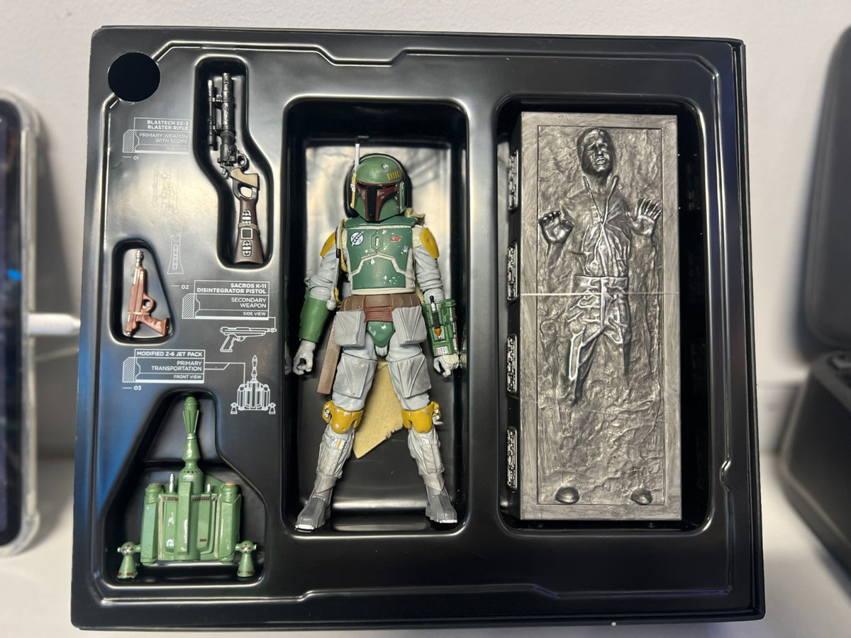 HASBRO STAR WARS THE BLACK SERIES BOBA FETT & HAN SOLO IN CARBONITE #A4915 NEW