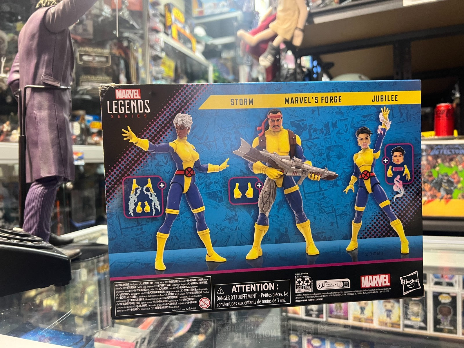 Hasbro Marvel Legends Series 60th Anniv X-Men Storm Forge Jubilee 3-Pack Figures