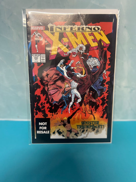UNCANNY X-MEN #243 - HIGH GRADE - 1989 - INFERNO - MARVEL COMICS