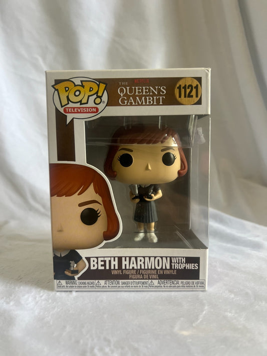 Queen's Gambit Beth Harmon + Trophies 1121 Funko Pop Vinyl New