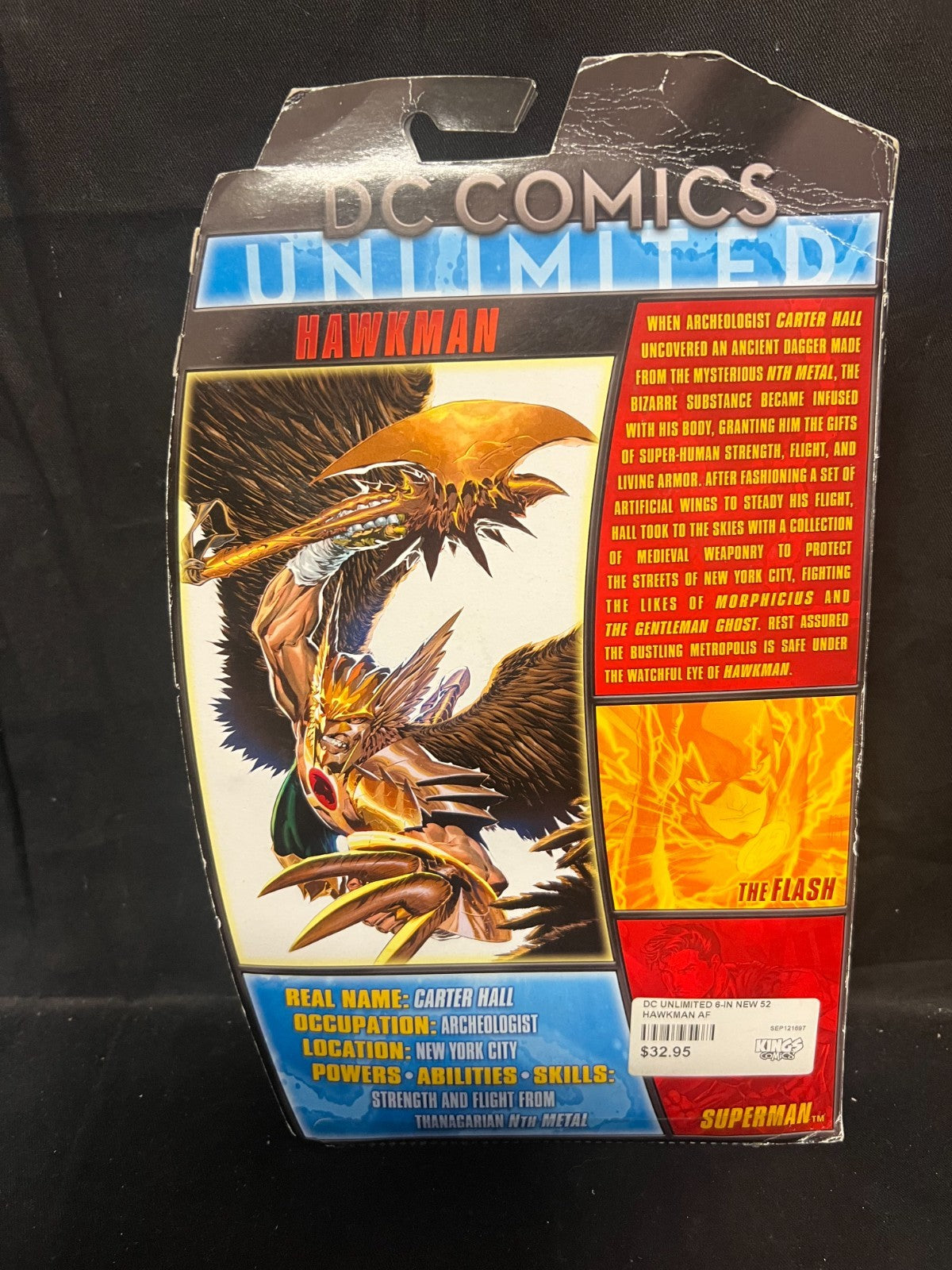 Mattel DC Universe Classics Unlimited New 52 HAWKMAN New MOC DCUC 6" 1:12 2012