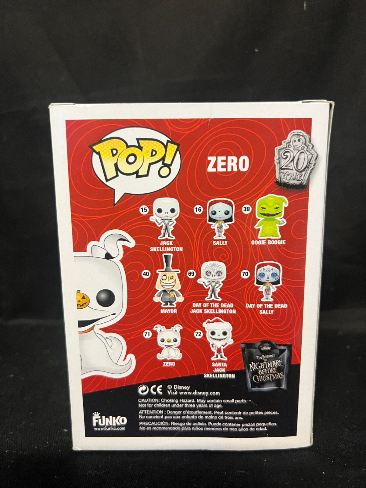 FUNKO POP! Zero #71 The Nightmare Before Christmas Disney Movie Vinyl Figure