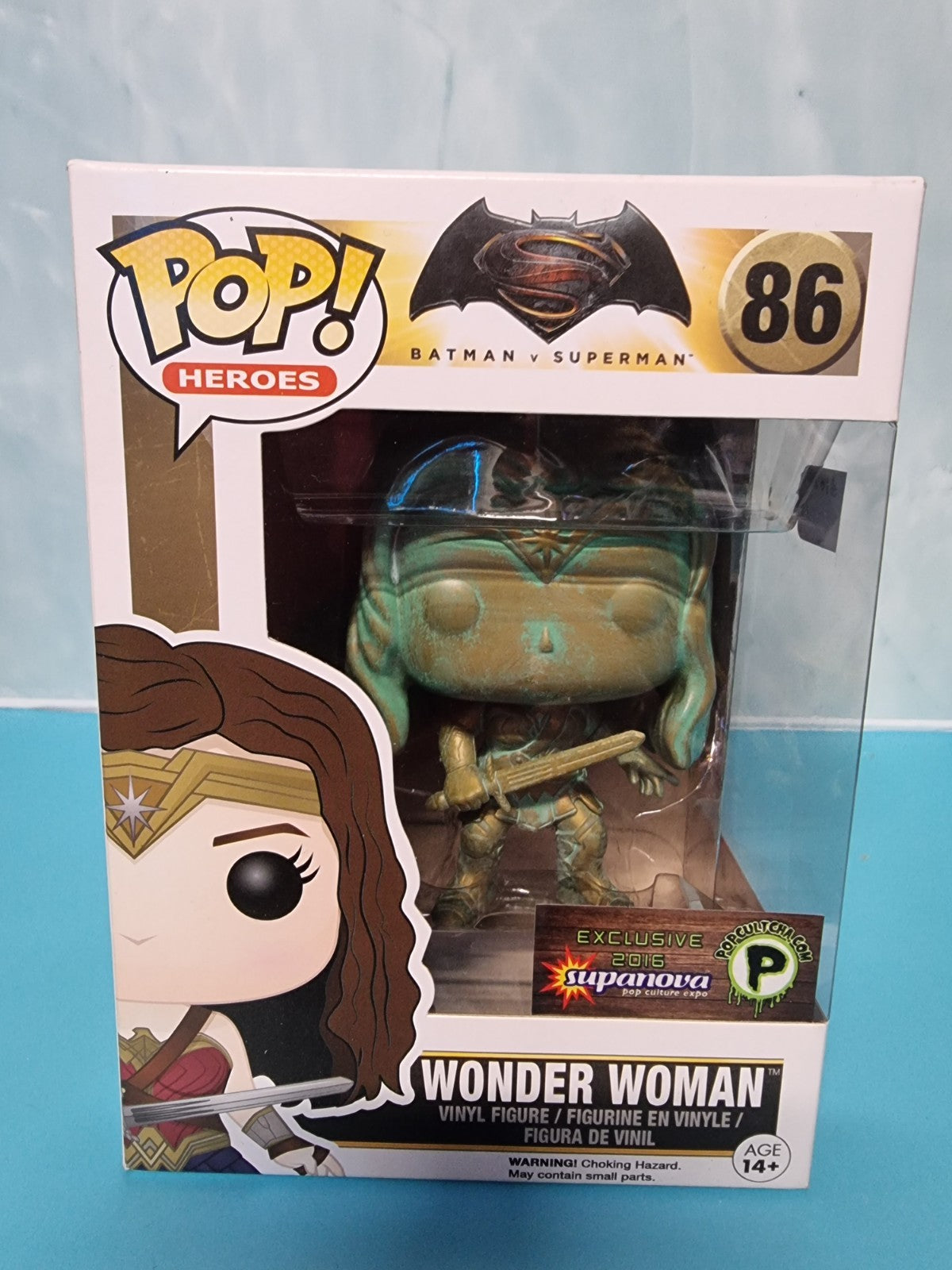 Batman vs Superman: Dawn of Justice - Wonder Woman Bronze Patina Pop! Vinyl #86