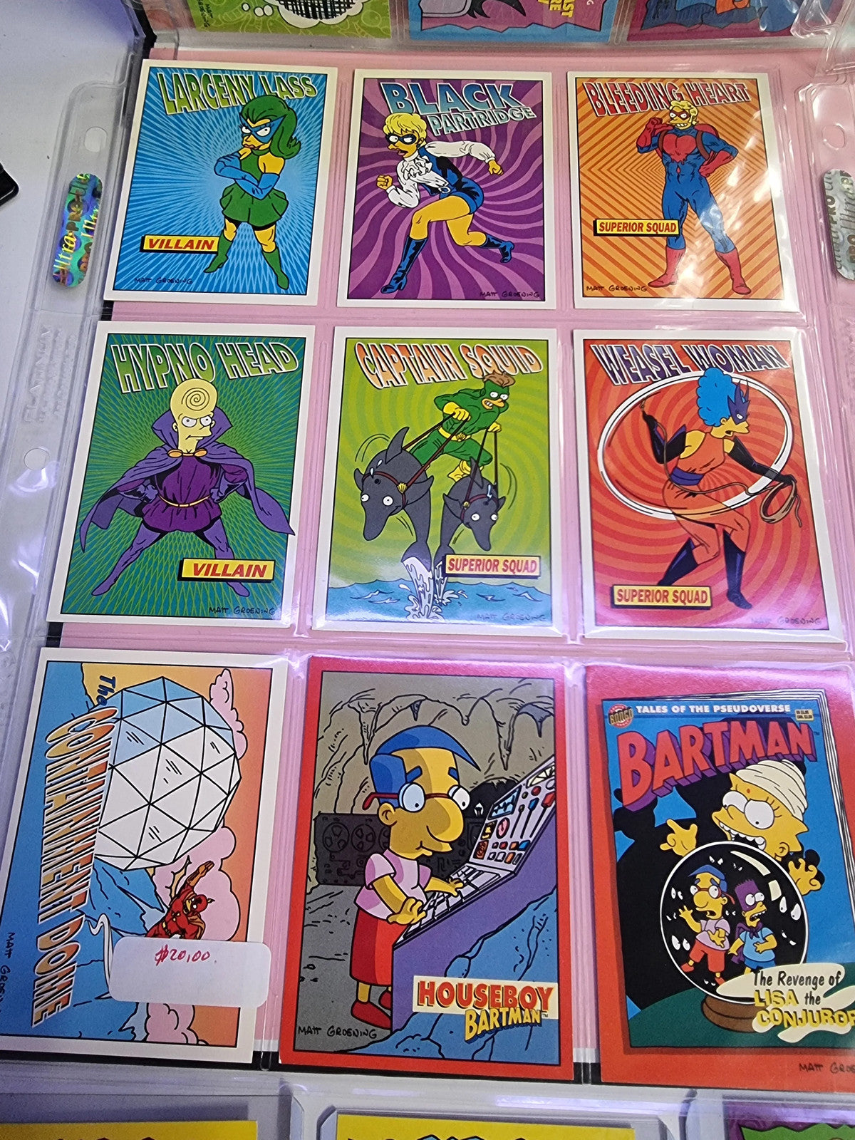 Simpson Mixed Trading Card Set 40 Cards