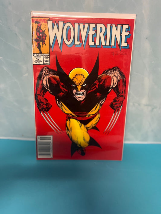 Wolverine #17 Marvel Comics 1989 Newsstand Variant John Byrne Cover Art FN Fine
