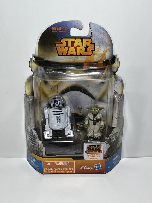 R2-D2 and Yoda Empire Strikes Back Star Wars Rebels 3.75 2 Pack Action Figures