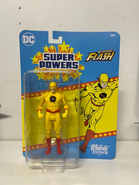 ✅ SUPER POWERS 4.5" figure REVERSE FLASH Wave 5 McFarlane Toys✅