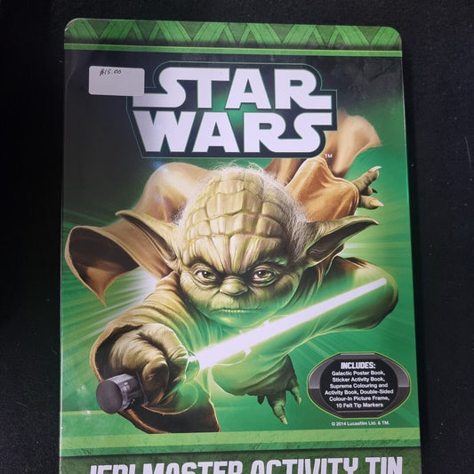 STAR WARS - 2014 Lucasfilm JEDI MASTER ACTIVITY TIN  by SCHOLASTIC 