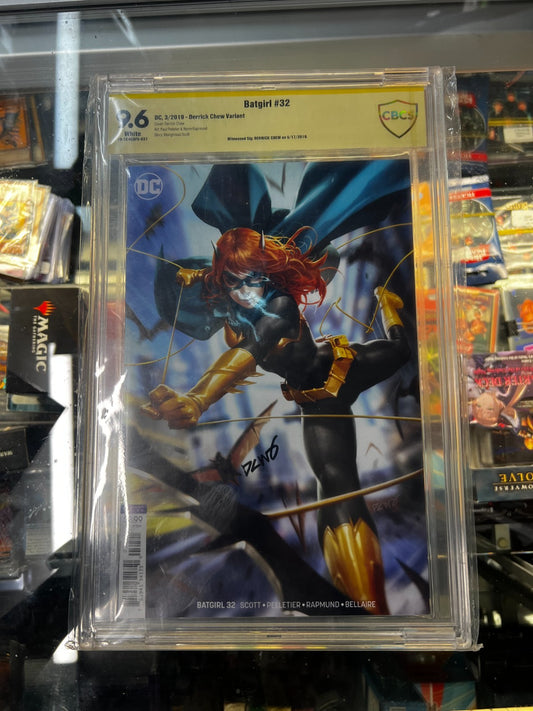 Batgirl 32 Variant - CBCS 9.6 SS - Signed by Derrick Chew - Batman Joker - DC