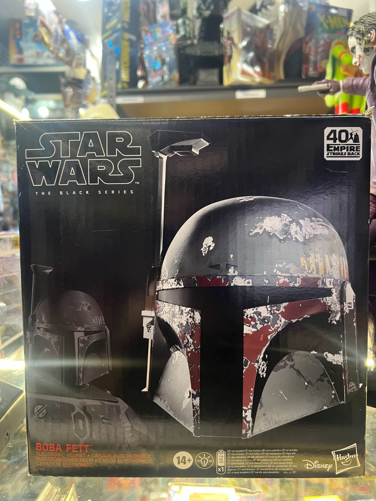 Star Wars The Black Series Boba Fett Premium Electronic Helmet 40th Anniversary