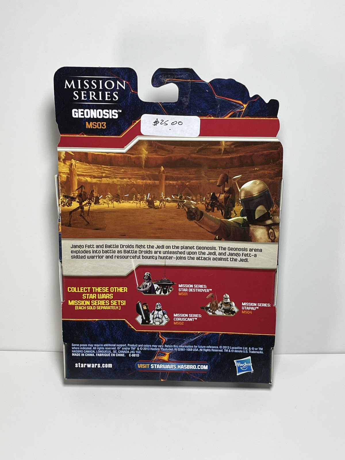 Battle Droid and Jango Fett Star Wars Mission Series Star Geonosis 3.75 2 Pack