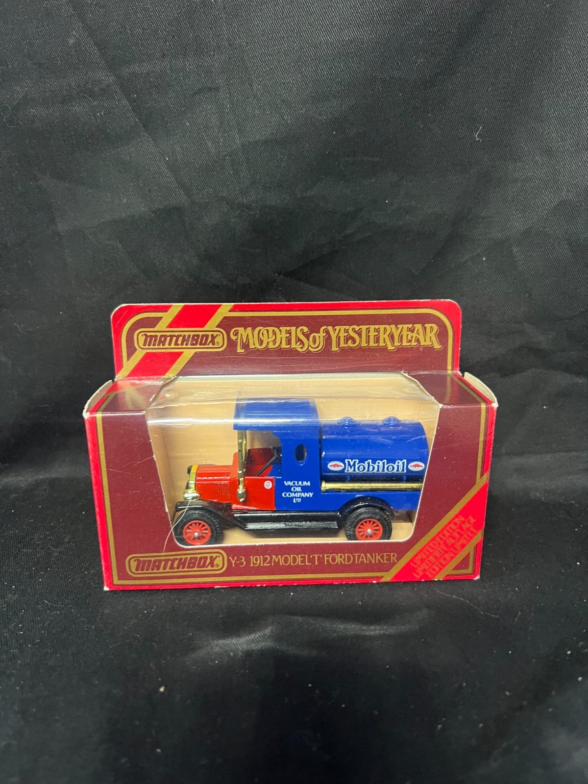 Matchbox Models of Yesteryear Y-3 1912 Model T Ford Tanker Mobil Oil Truck Toy
