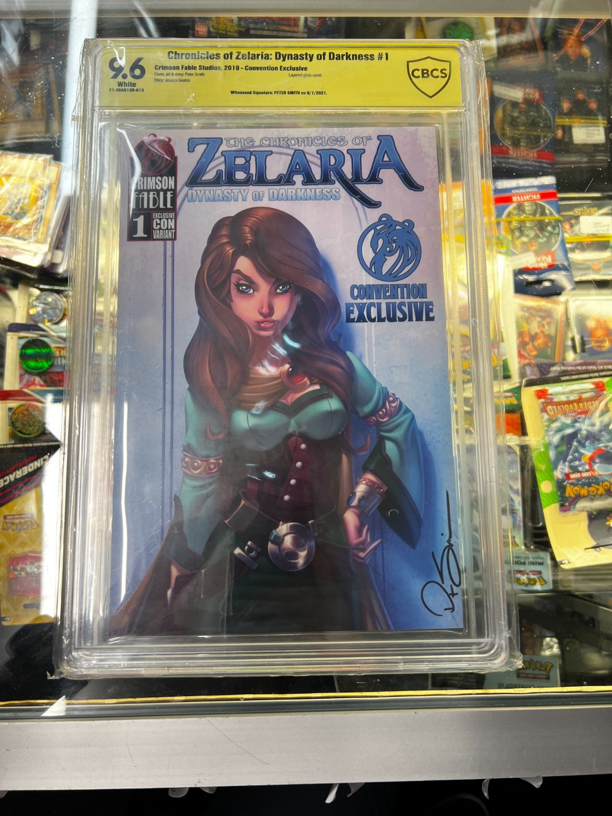 chronicles of zelaria dynasty darkness #1 cbcs 9.6 SIGNED BY PETER SMITH