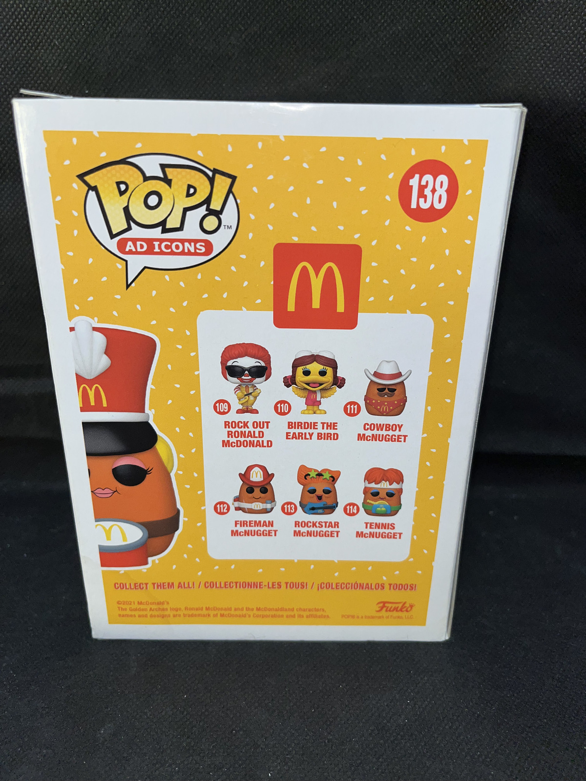 Funko Pop Drummer McNugget McDonalds Ad Icons Exclusive Vaulted # 138