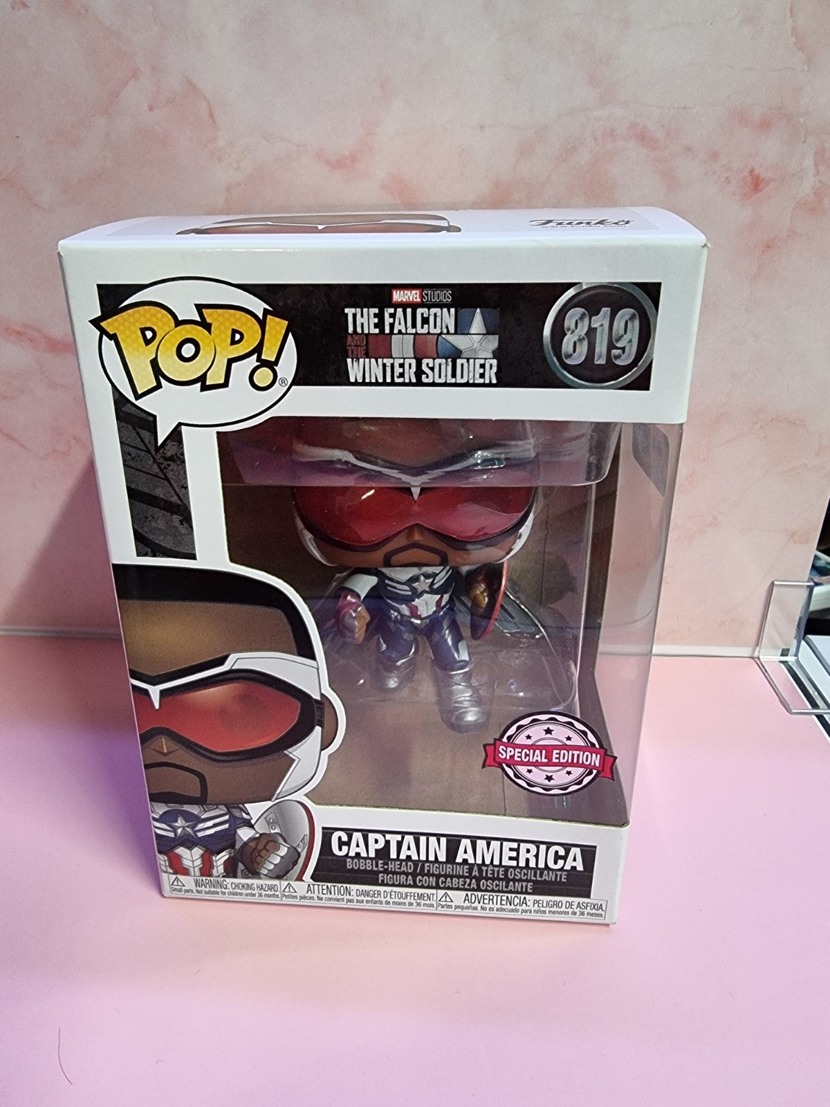 Funko Pop Marvel The Falcon Winter Soldier Captain America #819  Special Edition
