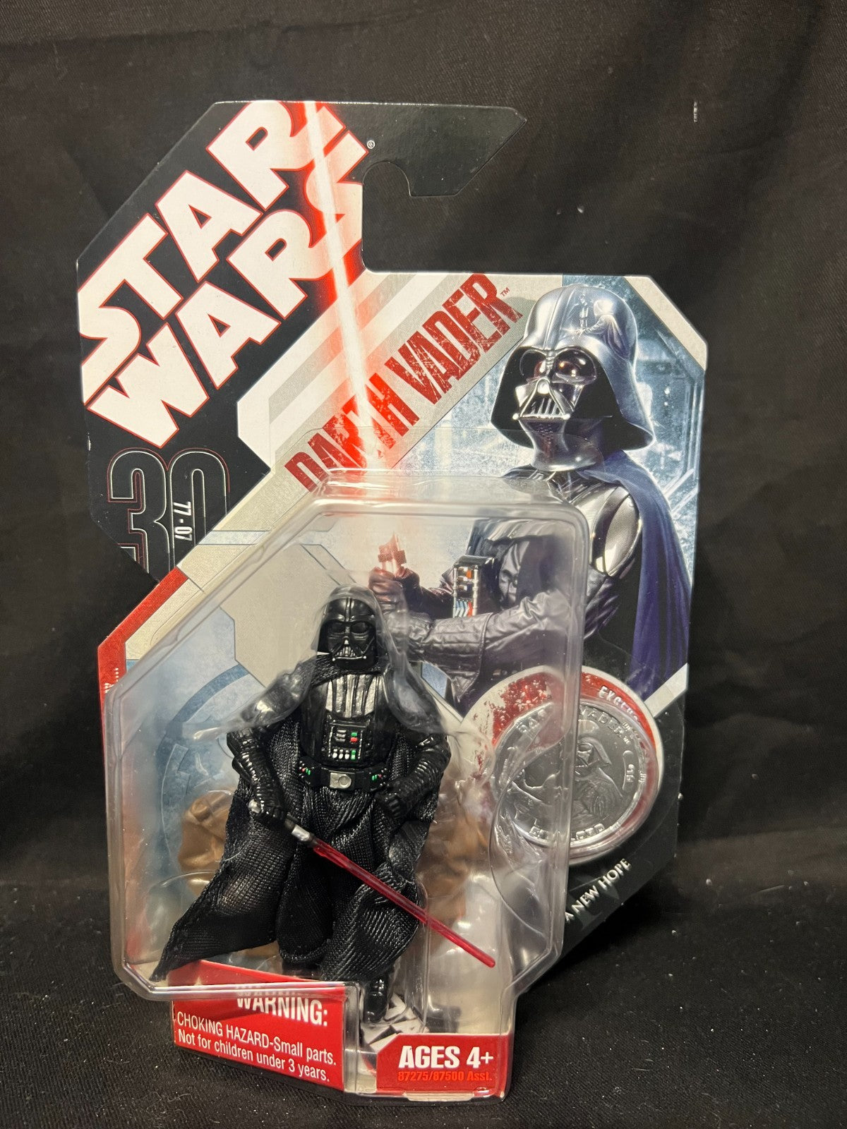 2007 Hasbro Star Wars A New Hope Darth Vader With Exclusive Collector Coin
