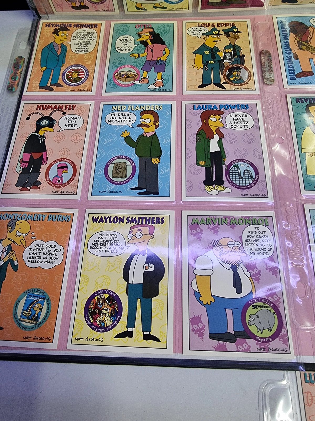 Simpson Mixed Trading Card Set 38 Cards