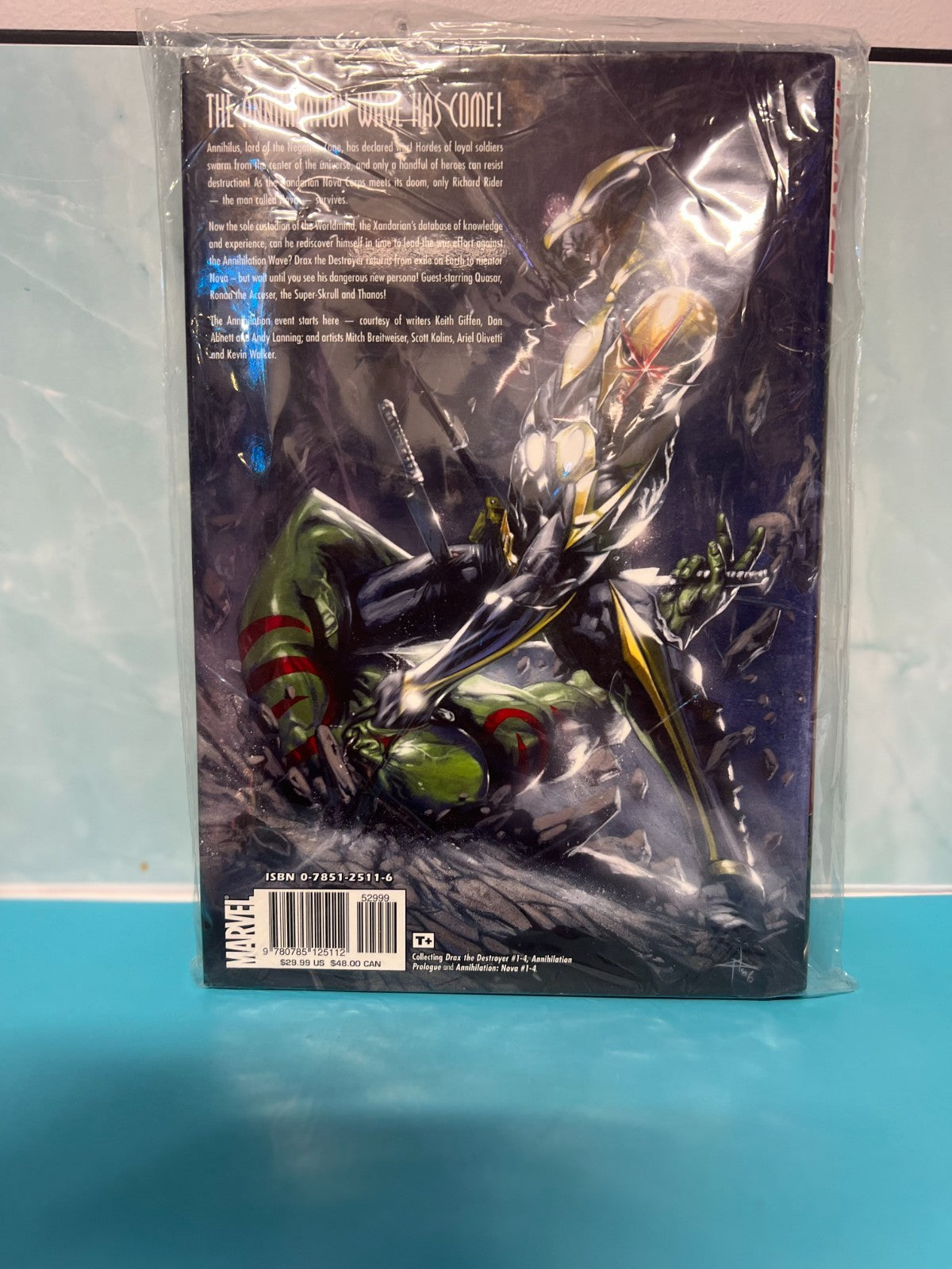 Annihilation Book 1 One 2007 Marvel Comics Hardcover Book w/Dust Jacket Drax