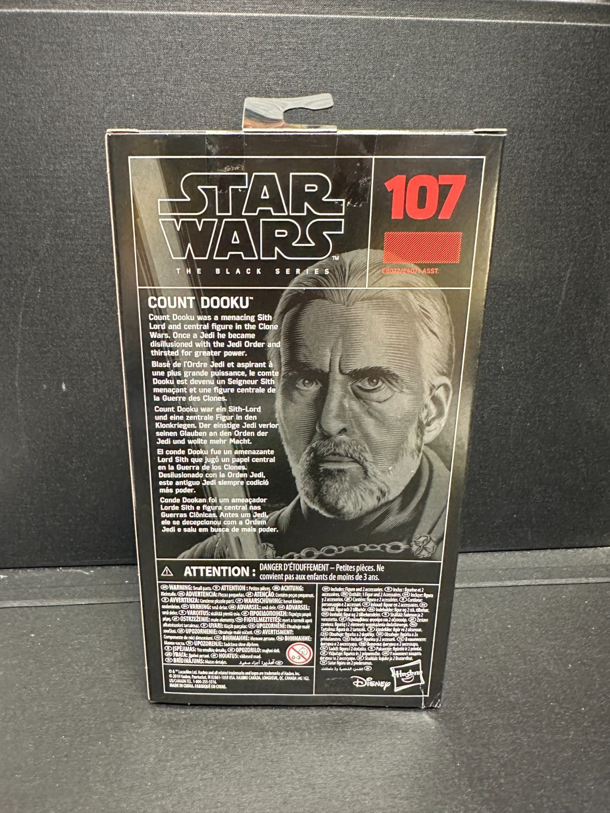 Star Wars The Black Series Dooku #107 6 inch Action Figure